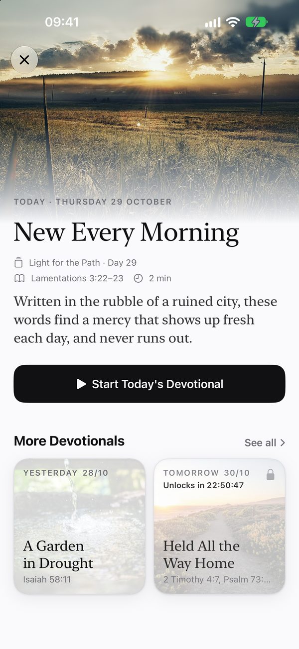 Today's devotional